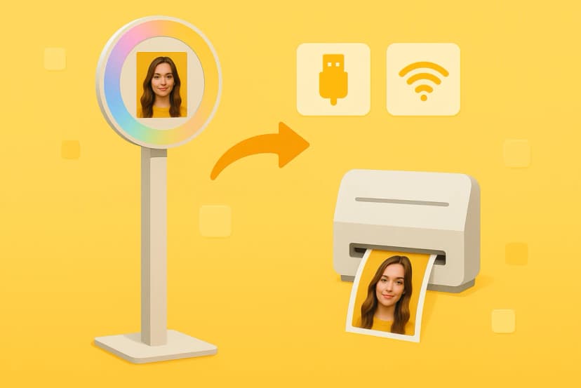 Snappic on-site print server for instant photo printing at events